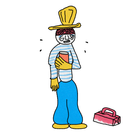 panikaxyz drink jump slide water slide Sticker