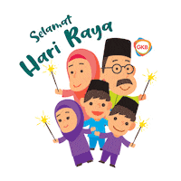 Hari Raya Family Sticker by GKB