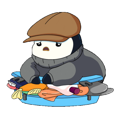 Travel Penguin Sticker by Pudgy Penguins
