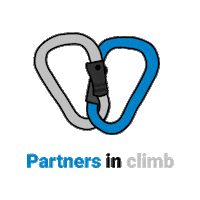 Adrenalinevault couple climbing rock climbing belay Sticker