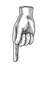 nicola_arq swipe point hand finger Sticker