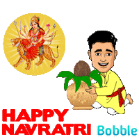 Happy Navratri Sticker by Bobble