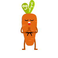 Karate Carrot Sticker by Foodak