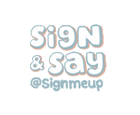 signmeupbabyllc asl sign signmeup babysign Sticker