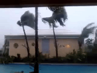Tropical Storm Sweeps Over Virgin Islands