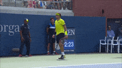 david ferrer shrug GIF by US Open