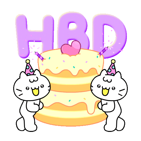 Happy Birthday Dancing Sticker by Mikitti