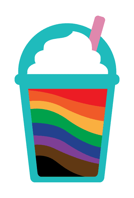Rainbow Shake Sticker by Erstwilder