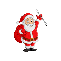 Santa Claus Christmas Sticker by MarrowUK