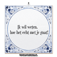 Humor Interesse Sticker by Tegelspreuken.nl