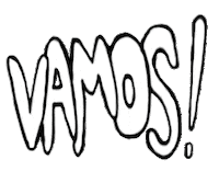 vamos come on Sticker by Captured Tracks