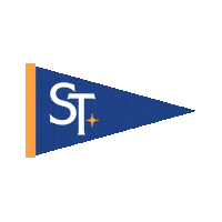 Santa Teresa Banderin Sticker by Saint Theresa Bilingual School