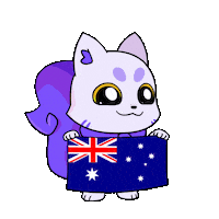 Australia Flag Sticker by Lucky Kat Studios
