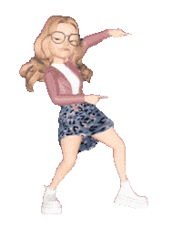 Girl Click Sticker