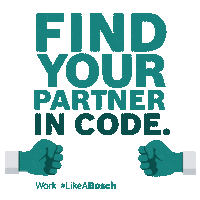 Code Fist Bump Sticker by Bosch