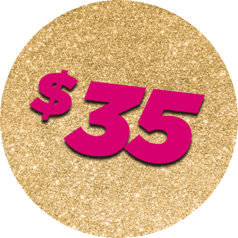 Glitter Gold Sticker by Crossroads