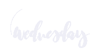 Days Of The Week Wednesday Sticker by Natalie Tahhan