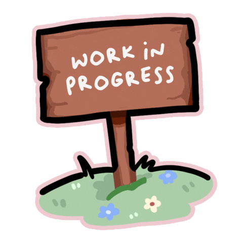 Work In Progress Art Sticker