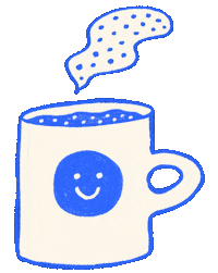 allisonmckeen happy smile coffee tea Sticker