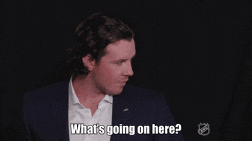 confused ice hockey GIF by NHL