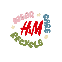 HMTAIWAN sustainability recycle hm garment collecting Sticker