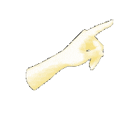 Solid_Art main ici doigt montrer Sticker