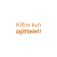 KiitosKunLajittelet recycle recycling roska hsy Sticker