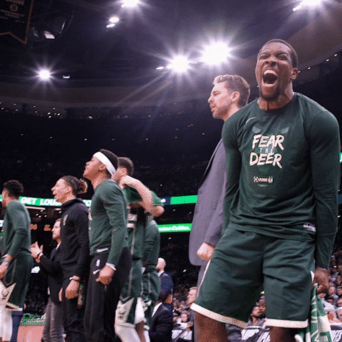excited lets go GIF by Milwaukee Bucks