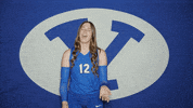 Listen Up Volleyball GIF by BYU Cougars