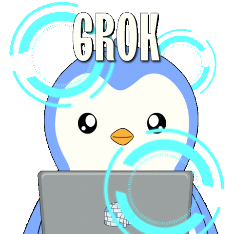 Calculate Artificial Intelligence Sticker by Pudgy Penguins