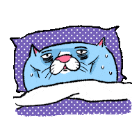 Sleep Neko Sticker by ehcat