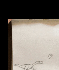 dino flipbook GIF
