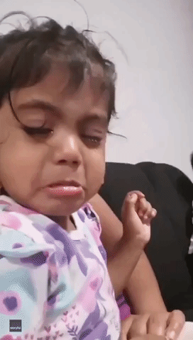 Little Girl Has Emotional Reaction to Ice Age
