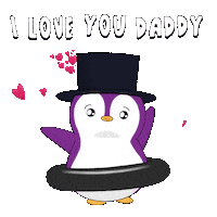 I Love You Father Sticker by Pudgy Penguins