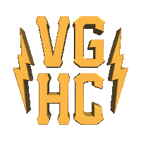VGHC hockey gold nhl bolt Sticker