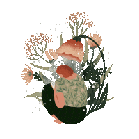 Dear Diary Flower Sticker