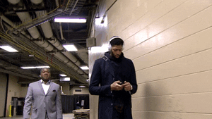 walking in new orleans pelicans GIF by NBA