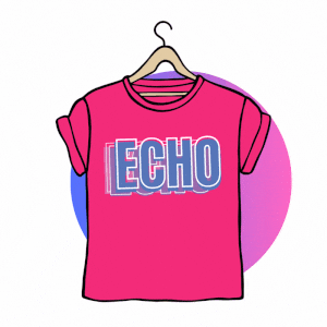 Echo GIF by Day of Pink