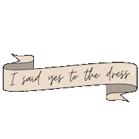 DHBridal champagne wedding dress she said yes i said yes Sticker