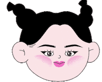 4a_aus girl hair chinatown feedme Sticker