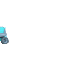 Stroller Beach Cart Sticker by Burleigh Wagon