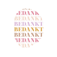 Bedankt Thank You Sticker by DKkaarten