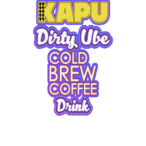kapucoffee ube coldbrewcoffee kapu kapucoffee Sticker