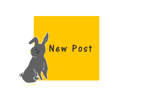 New Post Bunny Sticker
