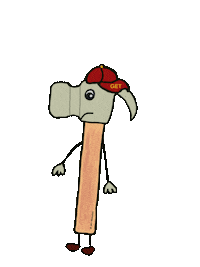 GETMessebau idea hammer handwerk idee Sticker