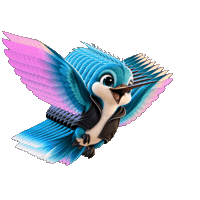 rarymotion hummingbird maskottchen kolibri rary Sticker