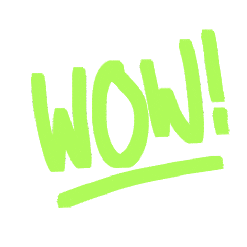 Neon Wow Sticker by University of Mannheim – Universität Mannheim