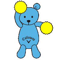 love_callaway golf bear golfer 熊 Sticker