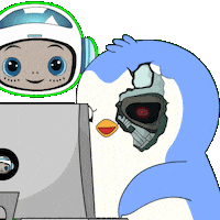 Penguin Robot Sticker by Pudgy Penguins