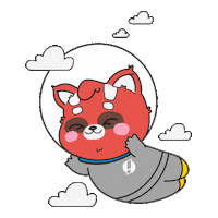 Happy Space Sticker by Right Stuf Anime